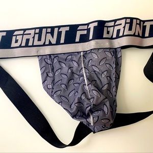 Fort Troff FT Grunt Men’s Gray Diamond Plate Print Jockstrap - L
